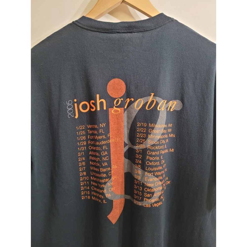 Josh Groban 2005 tour vintage NEVER WORN WASHED XL Concert T-Shirt - Picture 6 of 9